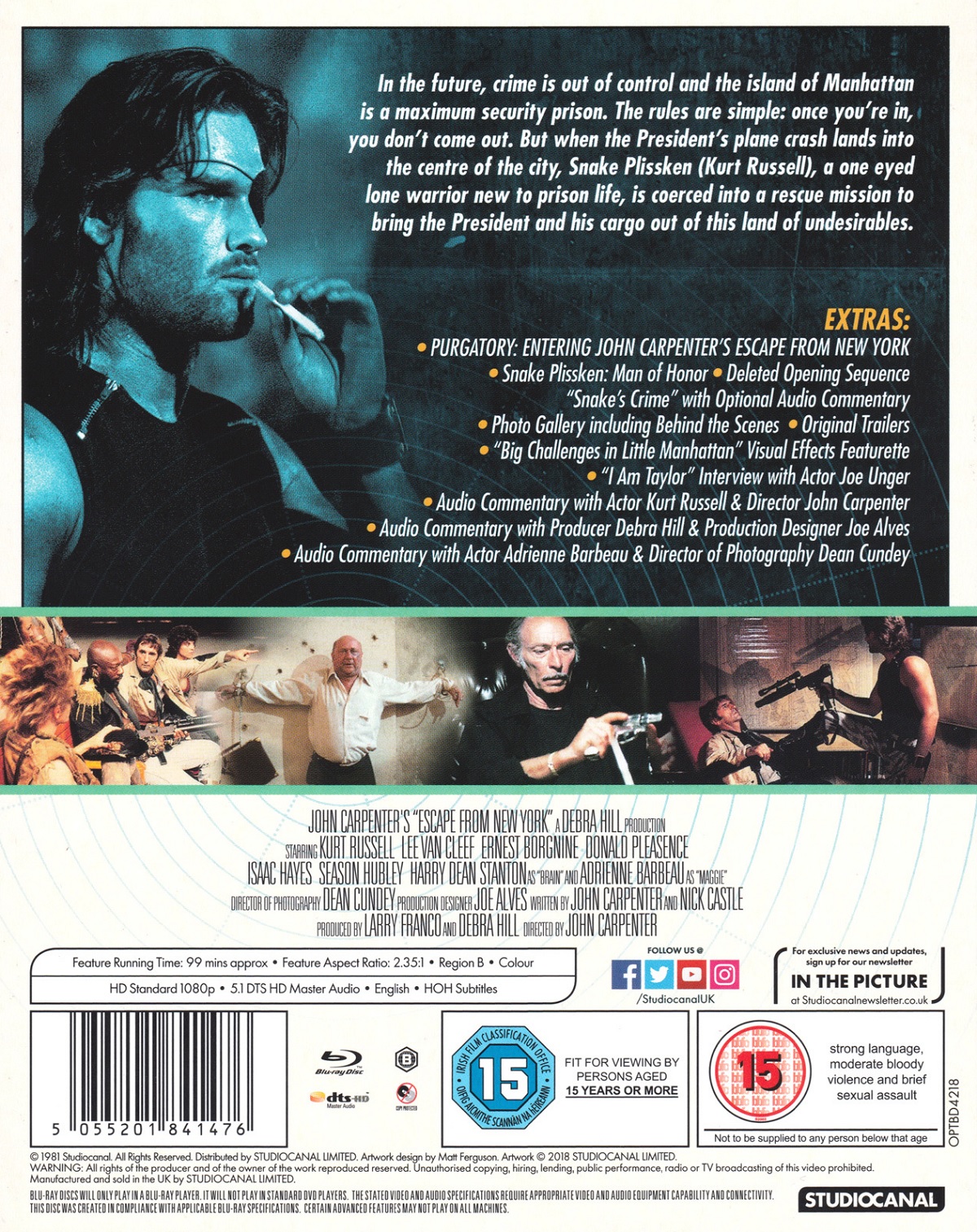 Escape From New York (ej svensk text) (Blu-ray) - 2