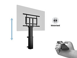 M Motorized Public Floormount XL 160kg Black SD