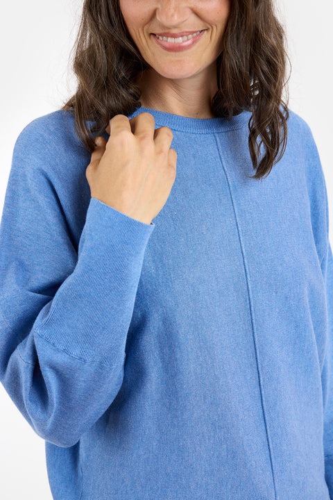 Rundhalsad Pullover - Blå - Signature - 3