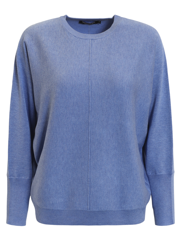 Rundhalsad Pullover - Blå - Signature - 4