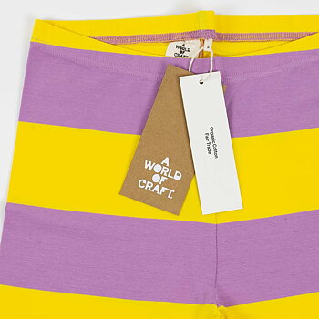 Leggings gul/lila, A World of Craft