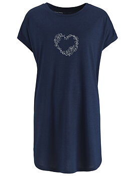 Marinblått nattlinne i bambu, S/M eller L/XL