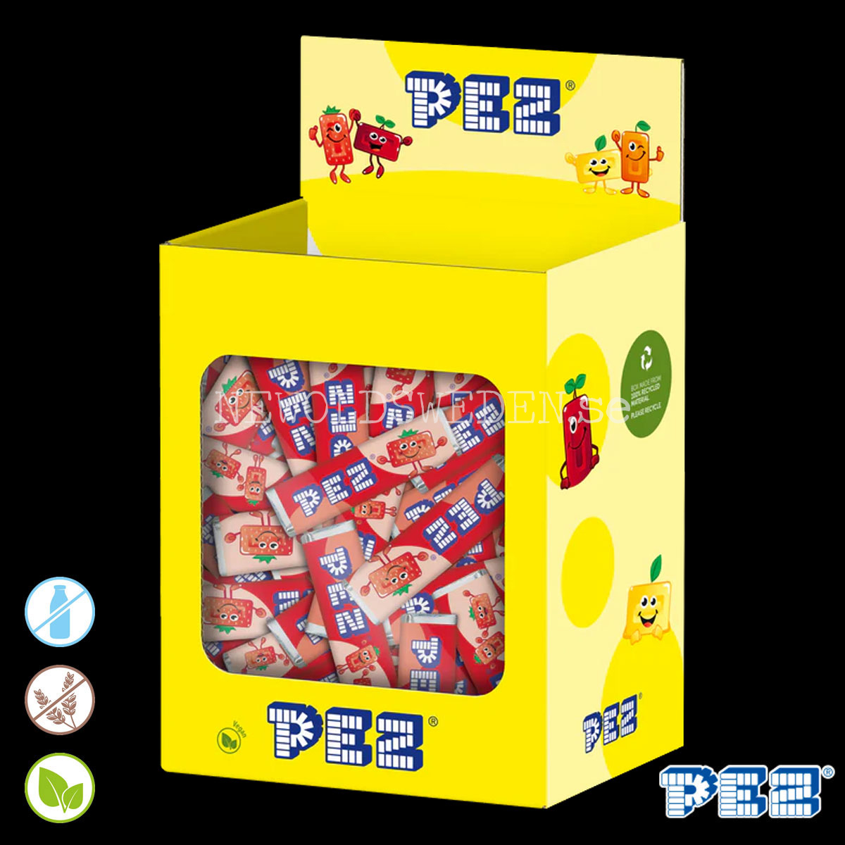 PEZ Bulk Pack STRAWBERRY (100 pcs) -  Bäst före: 2026-04-30 - 3