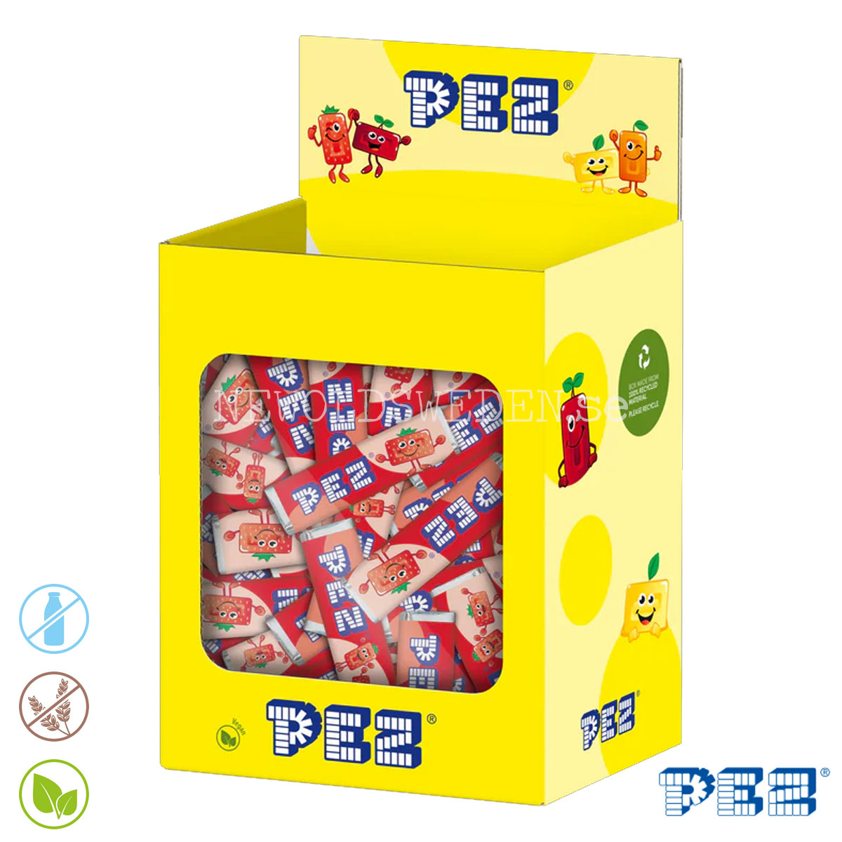PEZ Bulk Pack STRAWBERRY (100 pcs) -  Bäst före: 2026-04-30 - 4