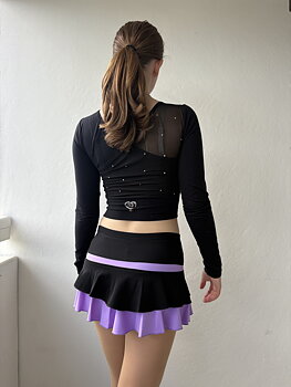 Tvåfärgad kjol i ljuslila från Thuono