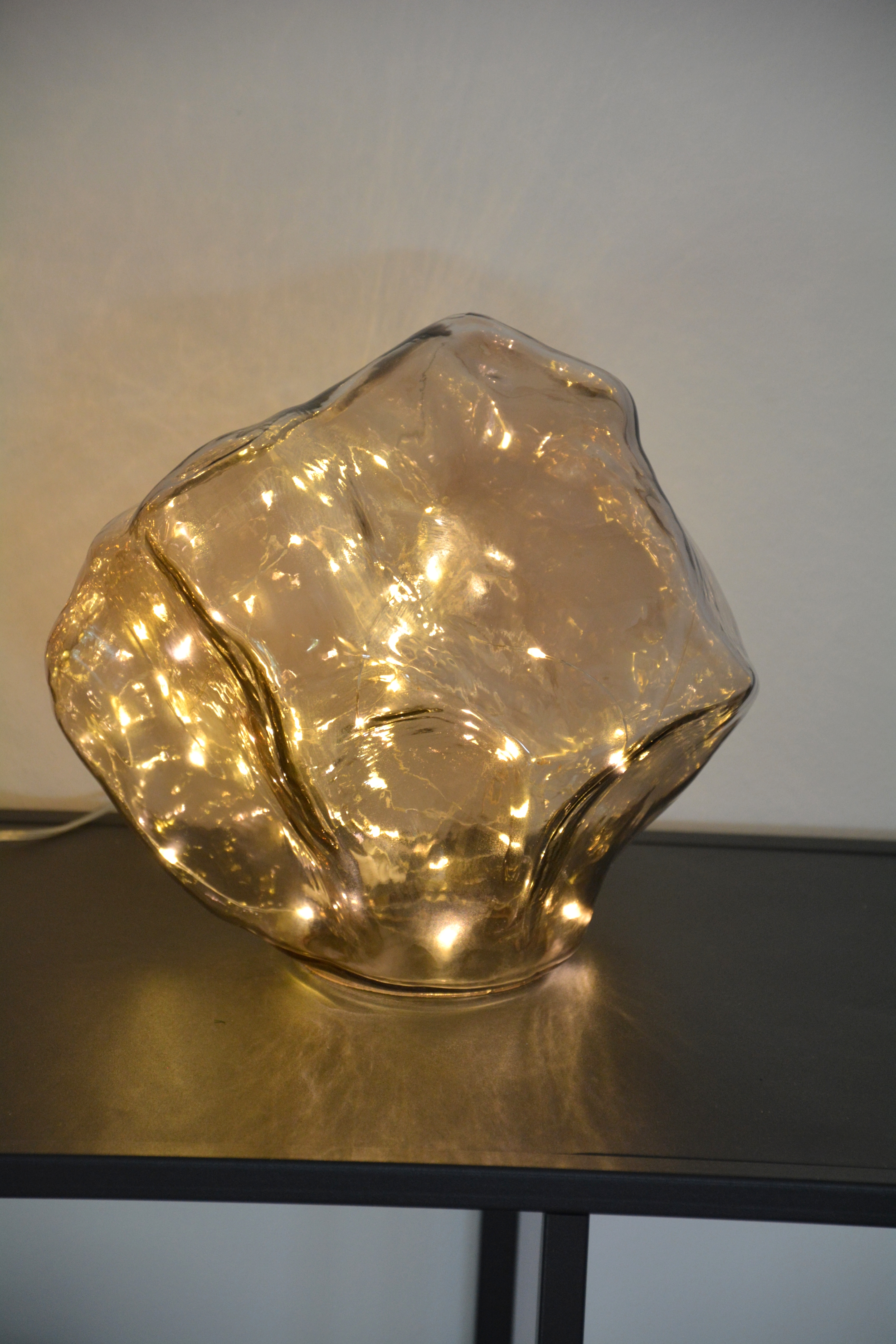 Sten i rökfärgat glas LED- belysning och timer - 5