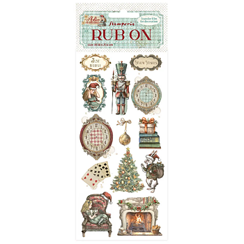 Stamperia Alice in Christmas Rub-on 4x8,5 Inch Soldiers