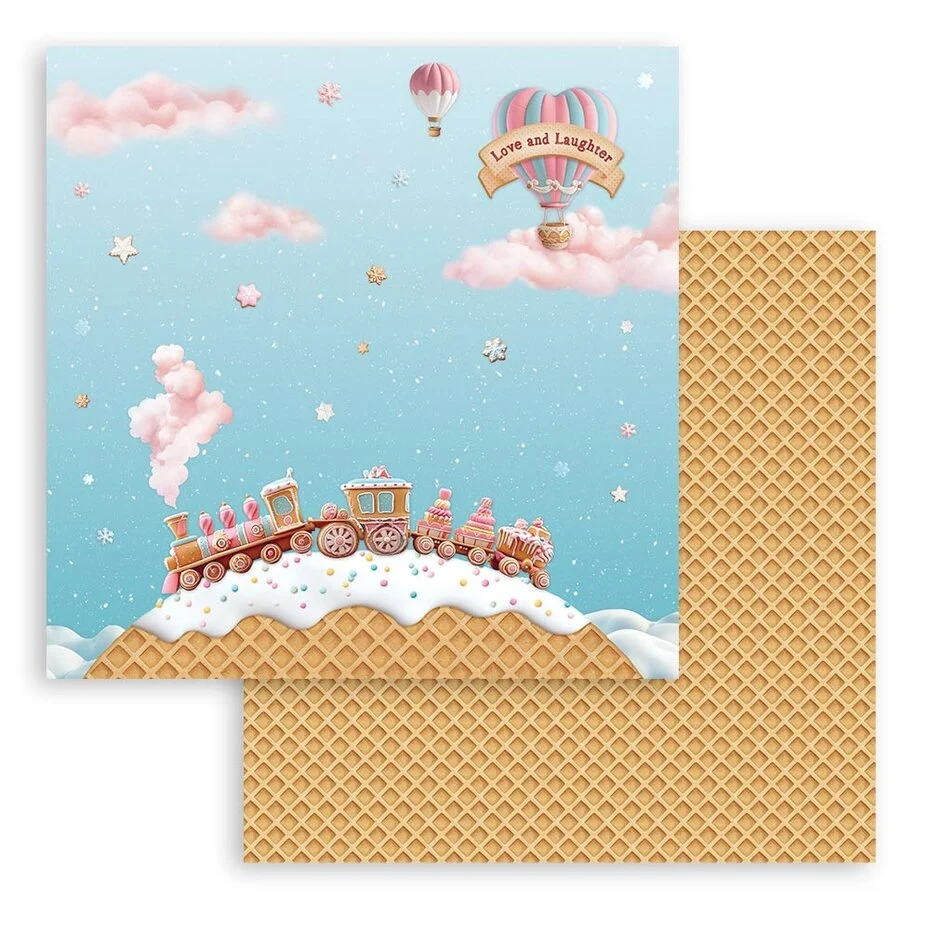 Stamperia Candy Christmas 12x12 Inch Paper Pack - 4