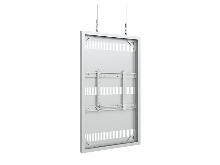 M Pro Series Enclosure 65" Wire Slim Medium White