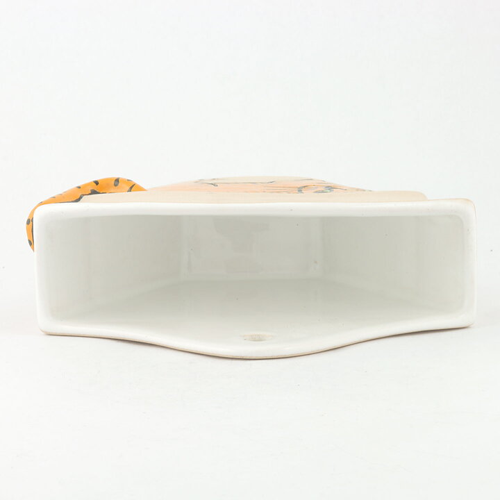 Fifalla Luna Langelund (1980s) Orange Cat Wall Container 16 cm