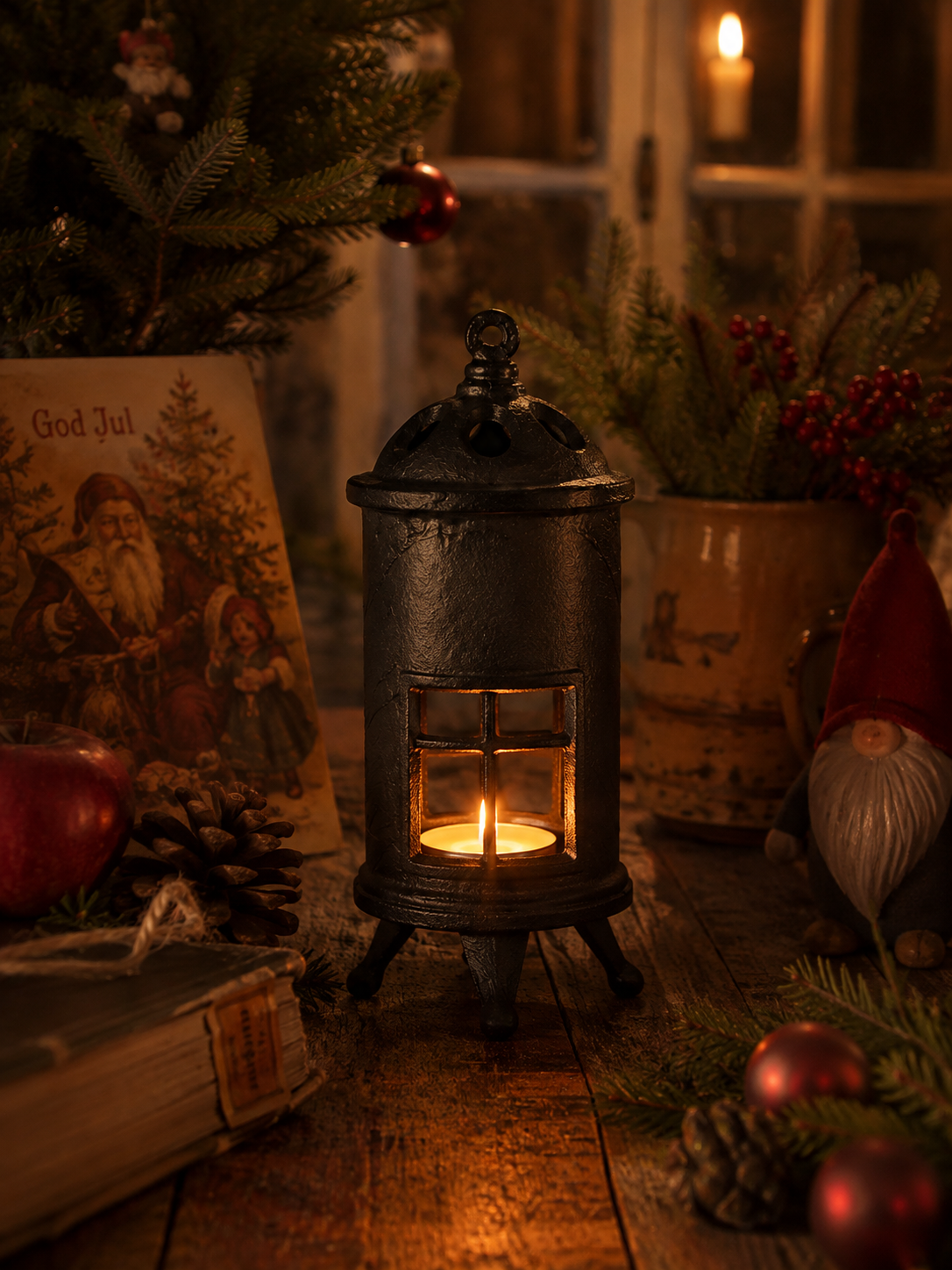 Cast iron candle holder - Tealight holder Black - 9