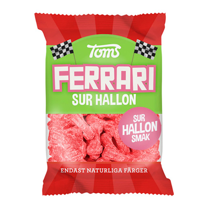 FERRARI SOUR RASPBERRY 120G BAG