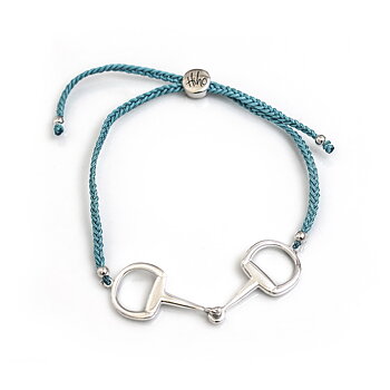 Friendship Bracelet HiHo Snaffle Bit Sterling Silver Turquoise