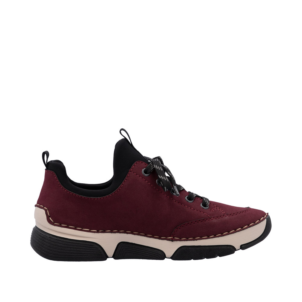 Rieker Damsneakers Resårovandel Bordo - 2
