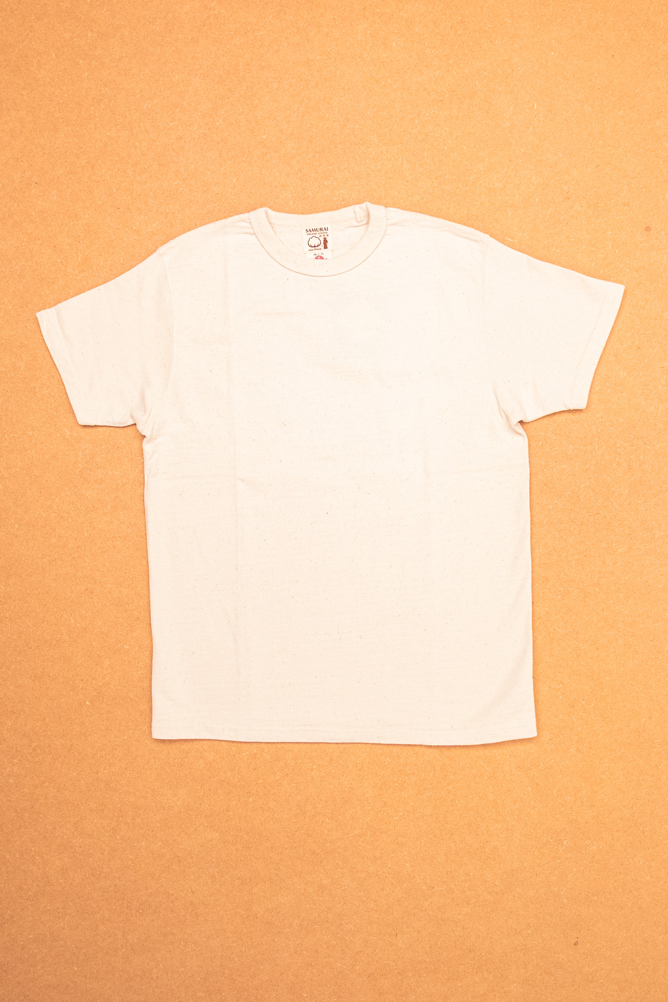 Samurai Jeans - Japanese Cotton Crew T-Shirt Natural - 2