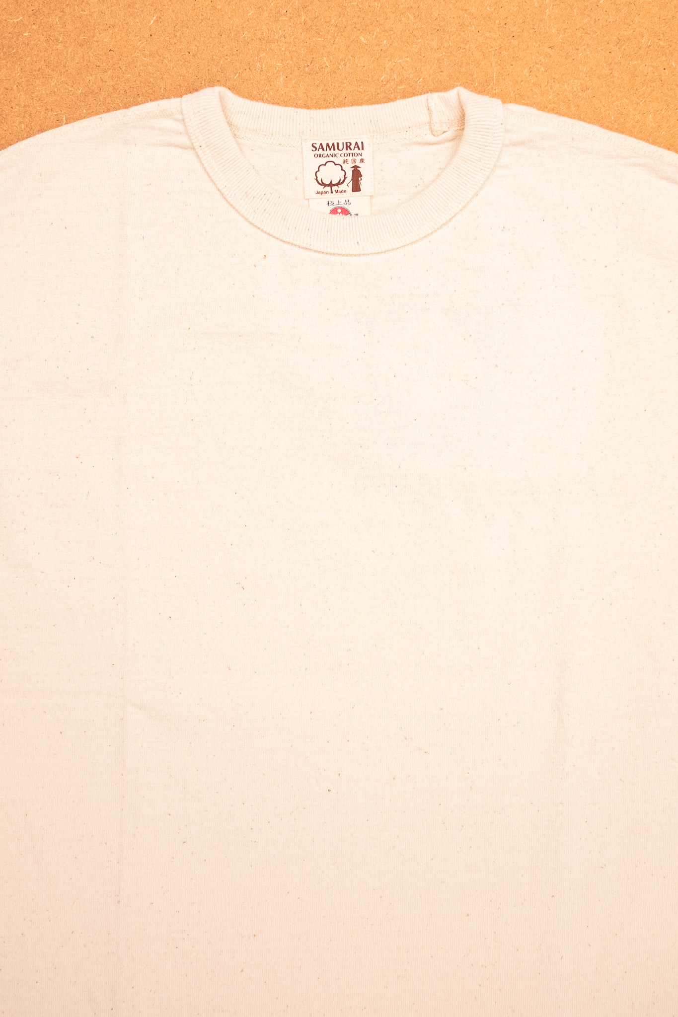 Samurai Jeans - Japanese Cotton Crew T-Shirt Natural - 3