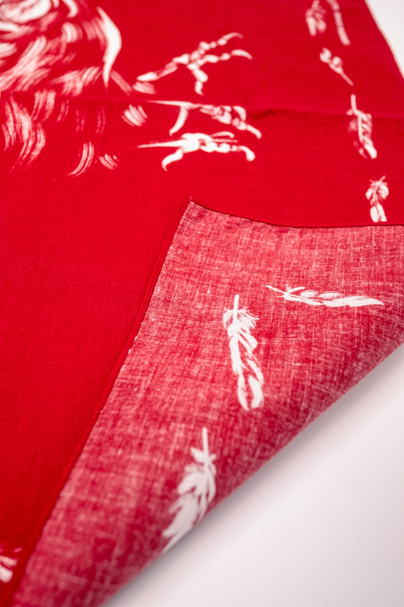 Samurai Jeans - Yatagarasu Crow Pattern Bandana Red - 5
