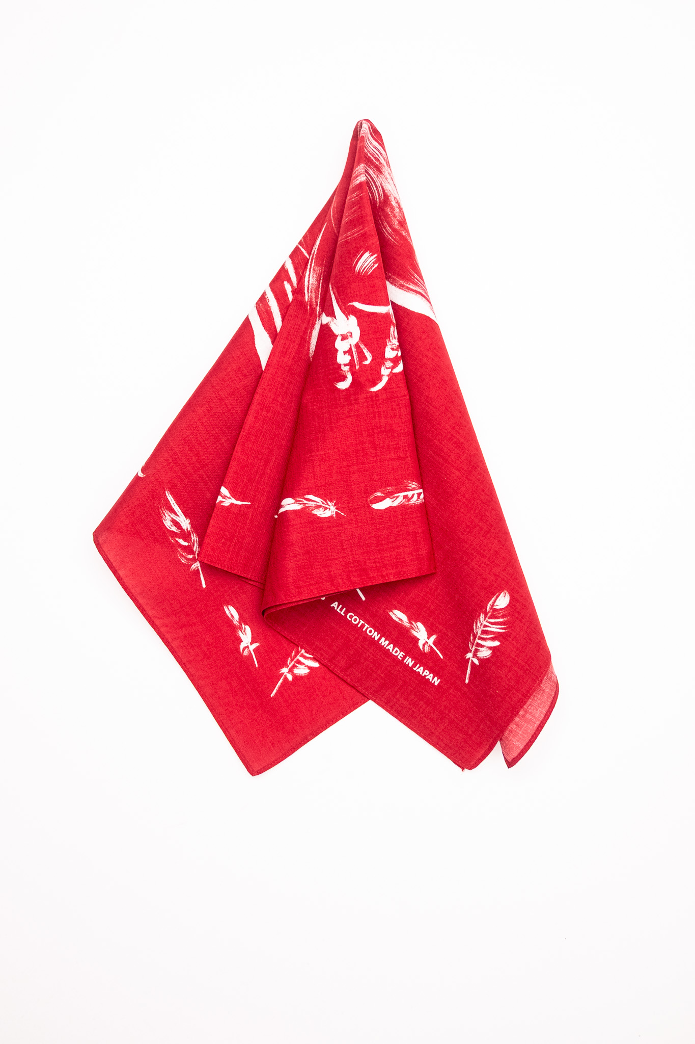 Samurai Jeans - Yatagarasu Crow Pattern Bandana Red