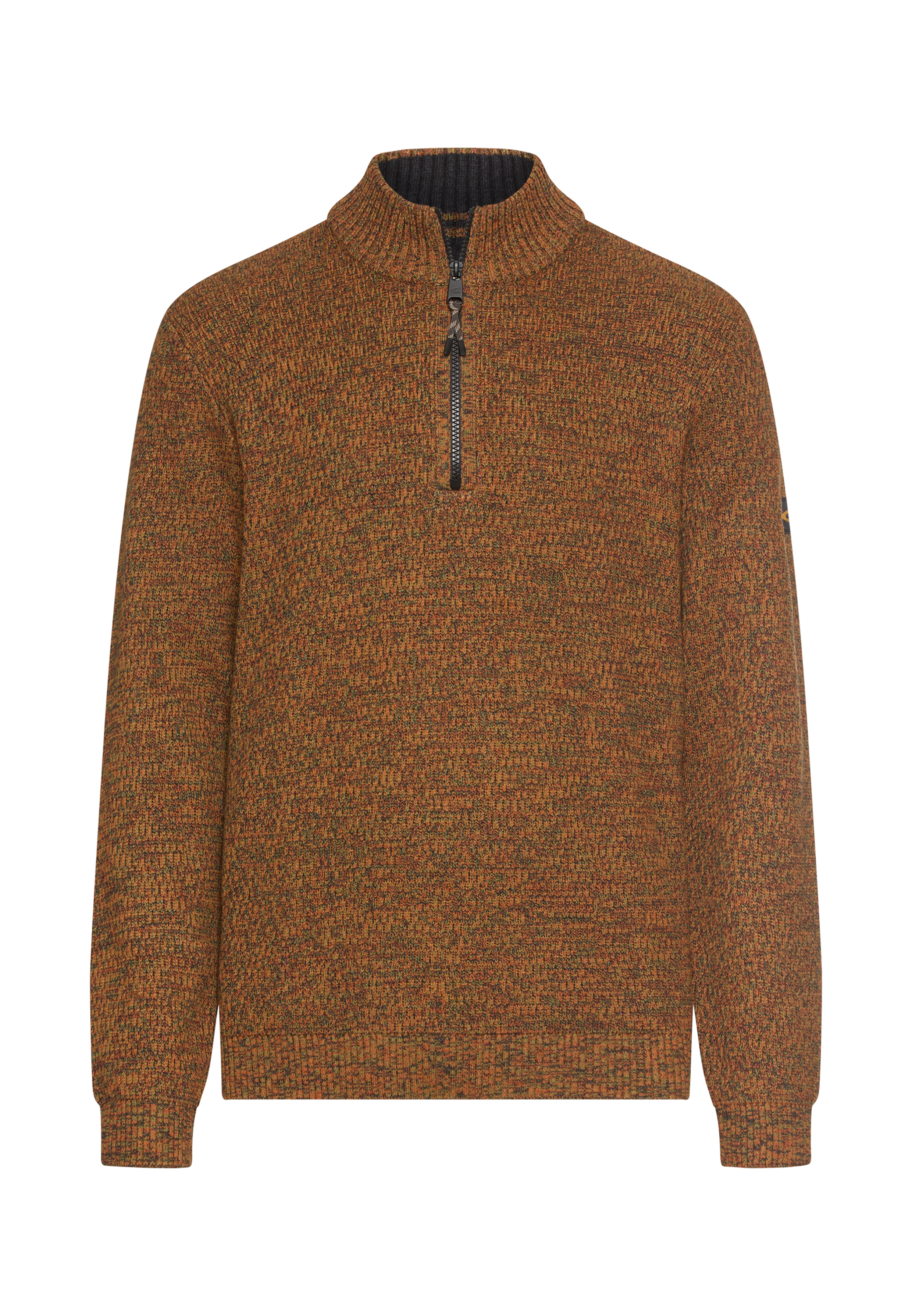 Tröja med dragkedja, brun från camel active,  - 3
