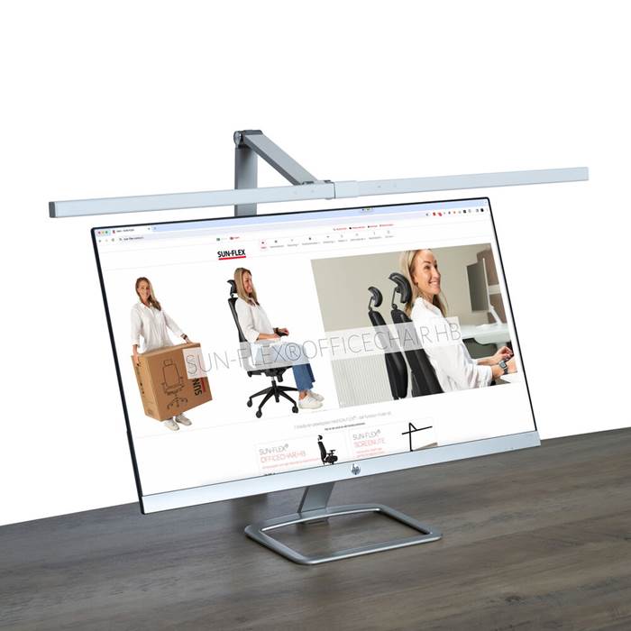 Skrivbordslampa Screenlite,vit - 3