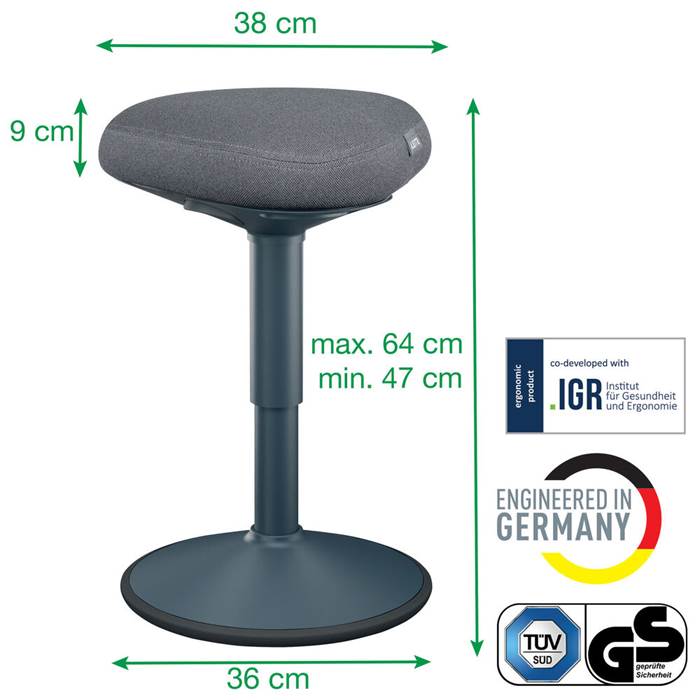 Ergo Sittpall mörkgrå - 5