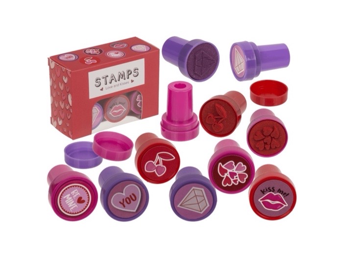 Stämpel 6-p Hearts & Kisses