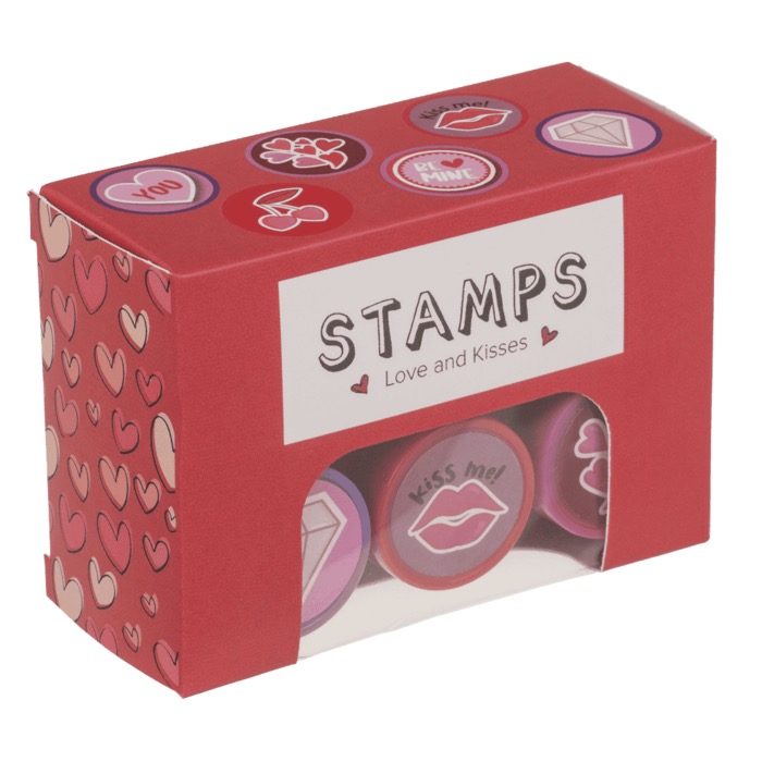 Stämpel 6-p Hearts & Kisses - 3