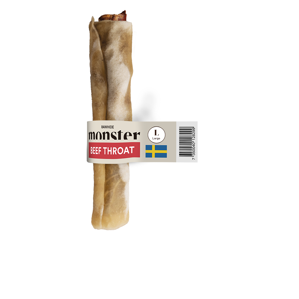 Monster Rawhide Beef Throat, L