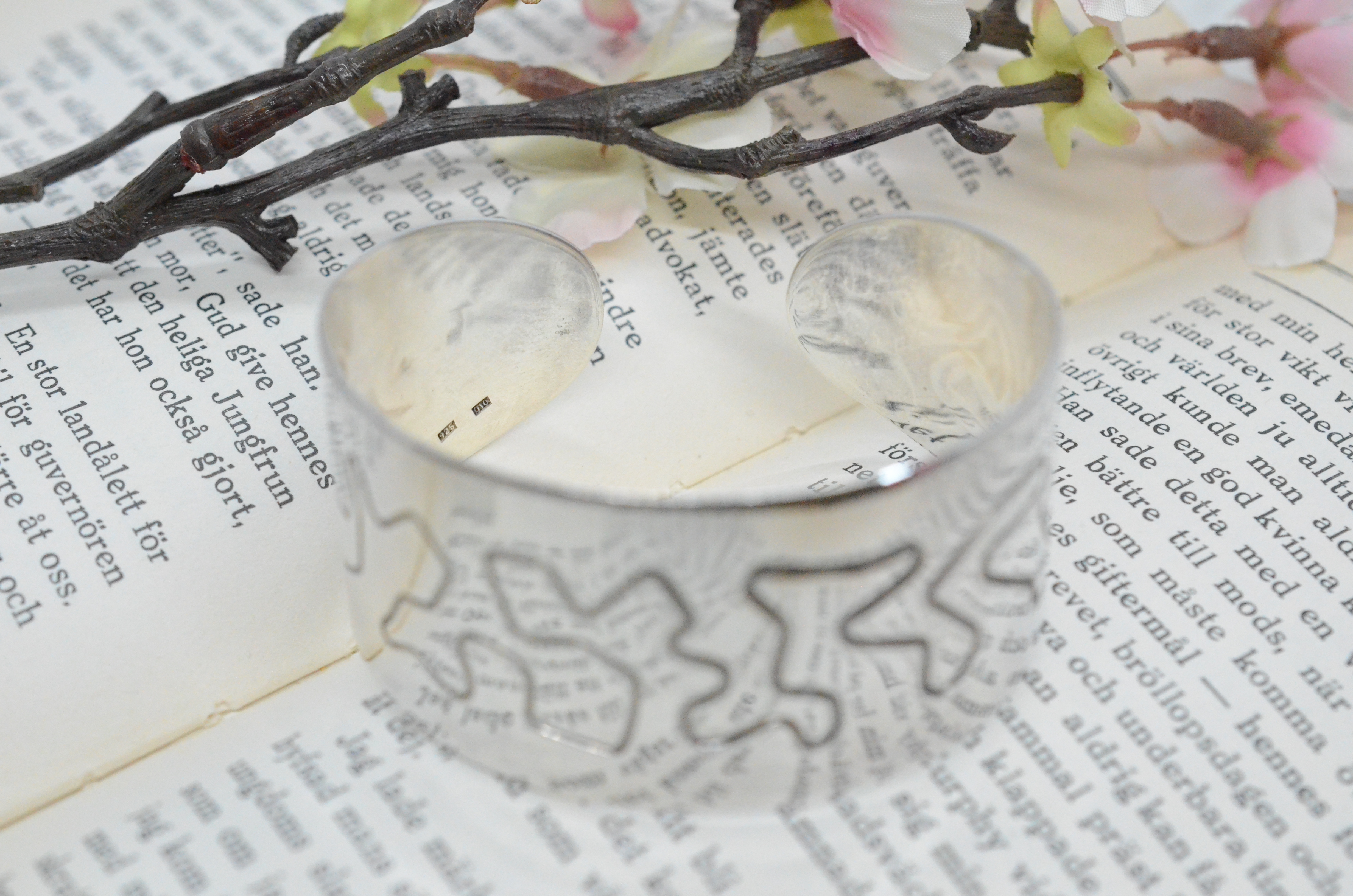 Vintage open bangle in silver, 1990 - 2