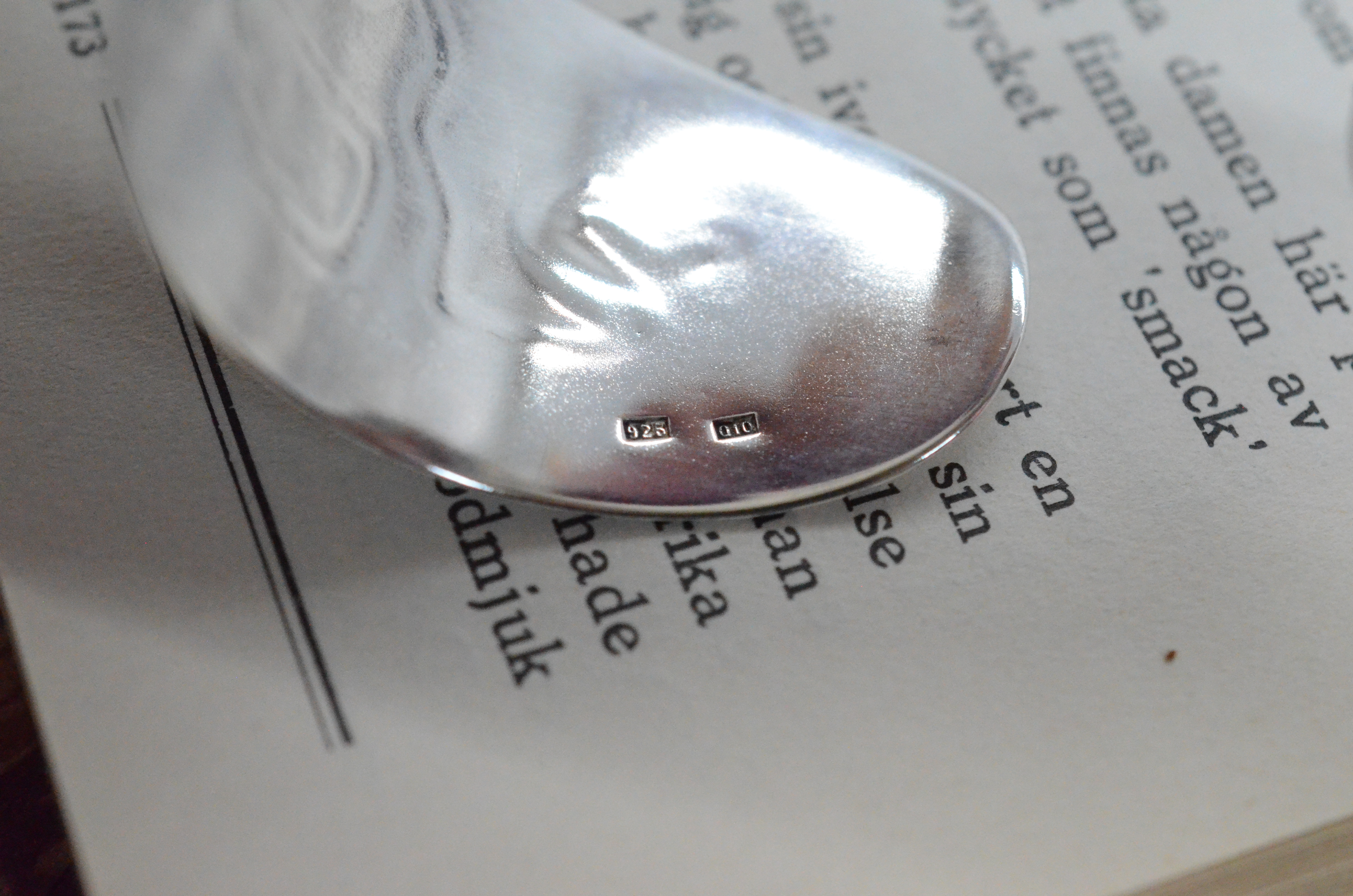 Vintage open bangle in silver, 1990 - 3