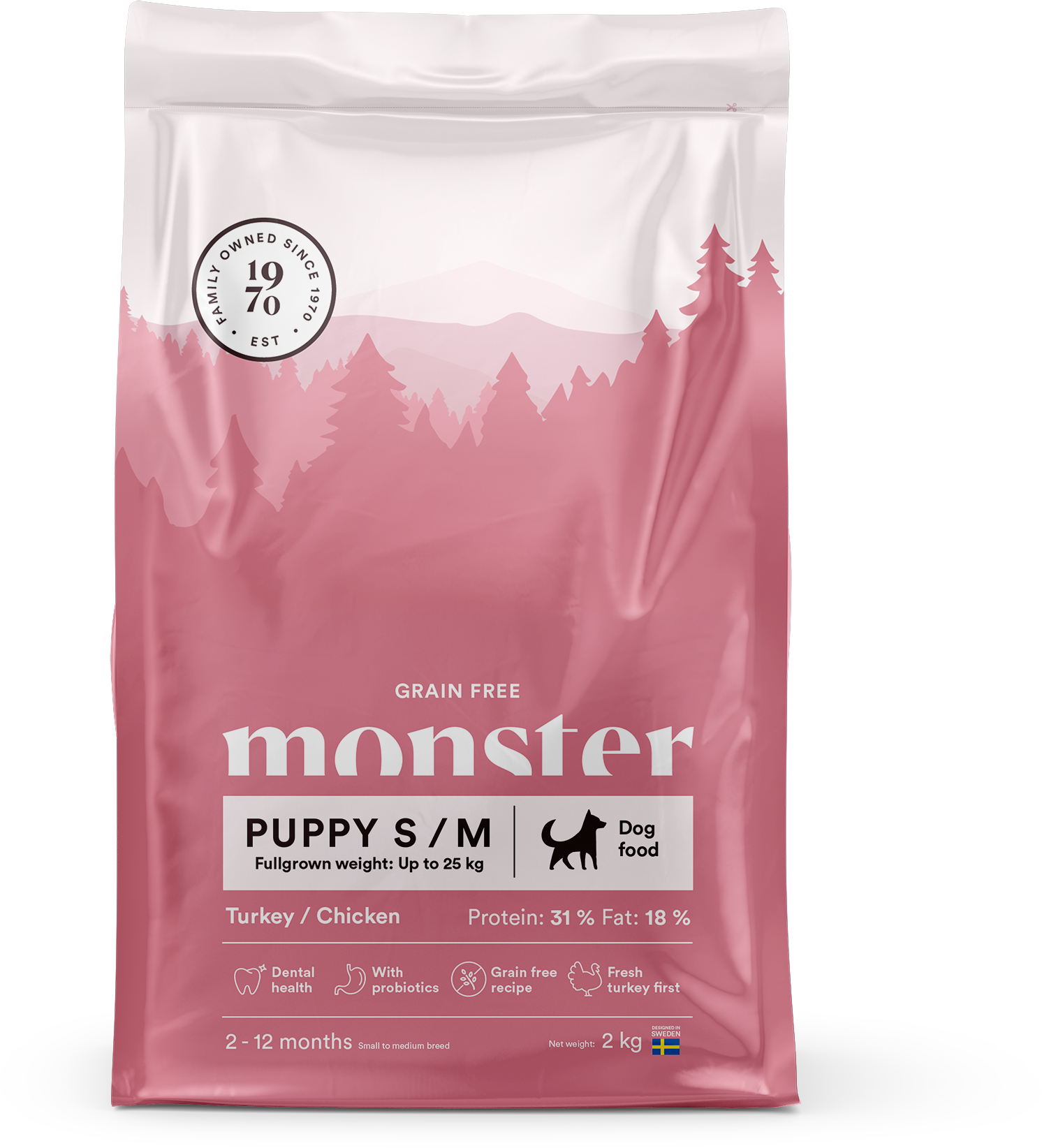 Monster Grain Free Puppy S/M 2kg