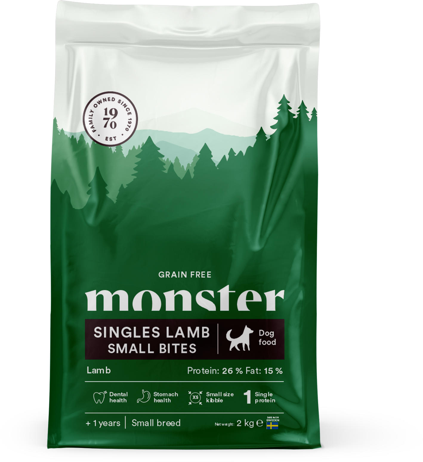 Monster Grain Free Singles Lamb Small Bites 2kg