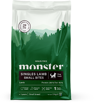 Monster Grain Free Singles Lamb Small Bites 2kg