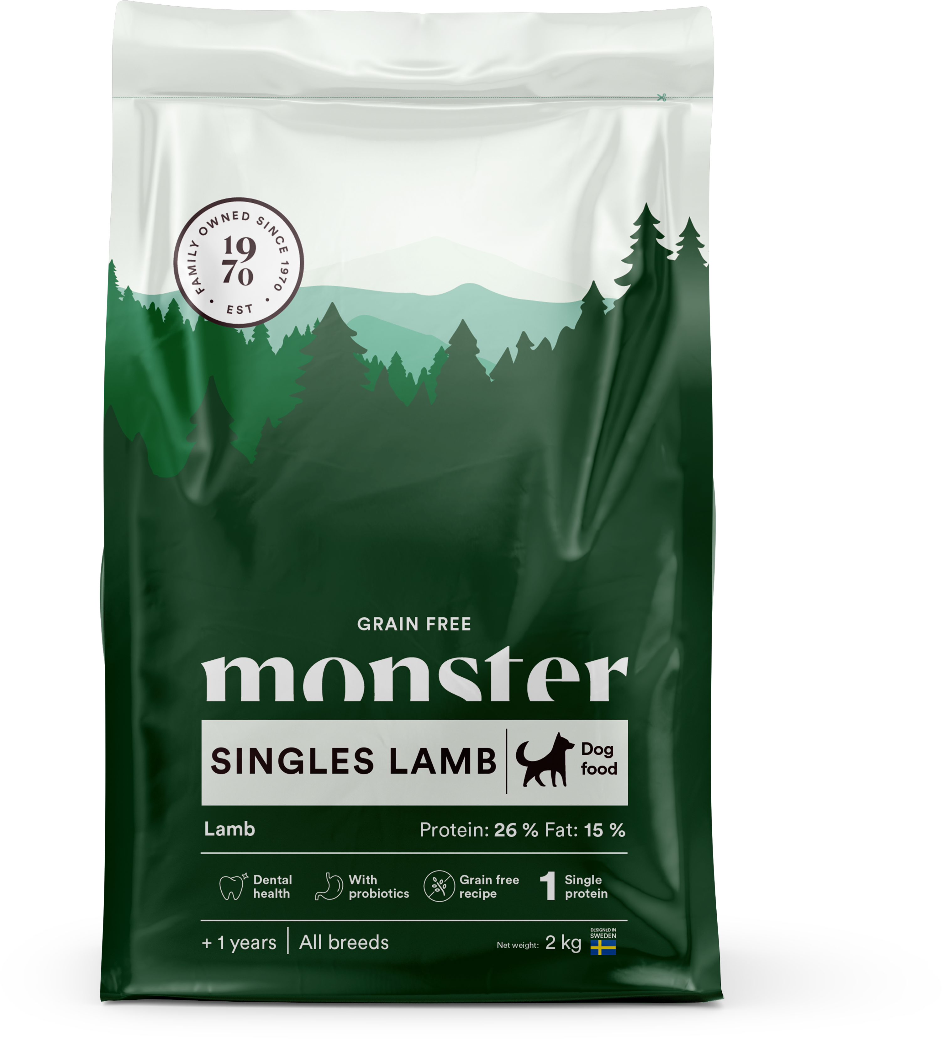 Monster Grain Free Singles Lamb 2kg