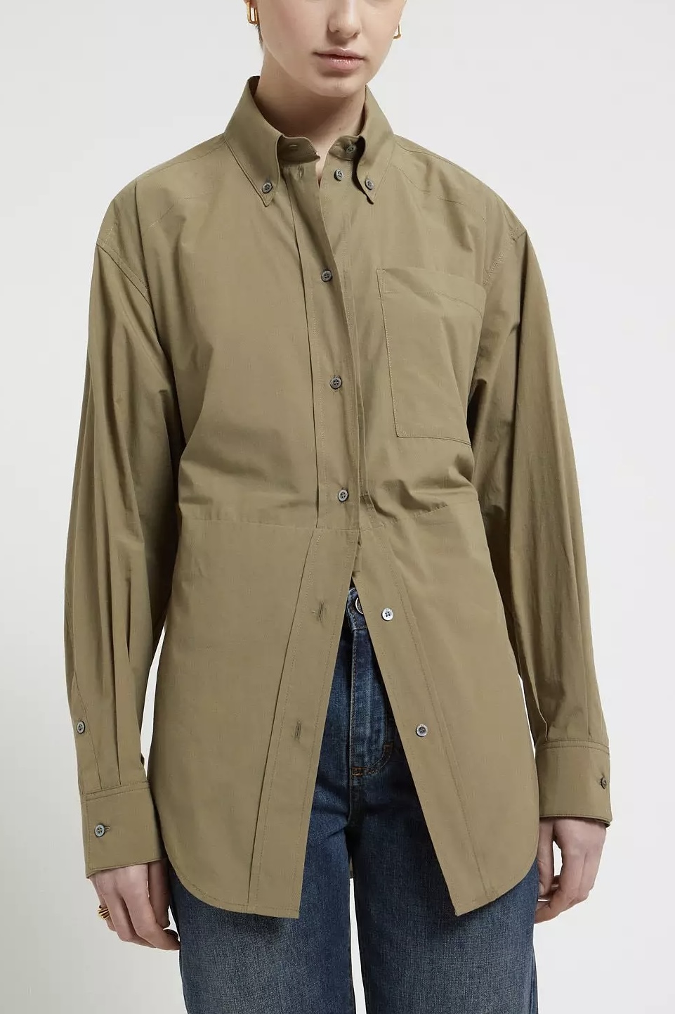 OttodÁme - Cotton Poplin Shirt Selva