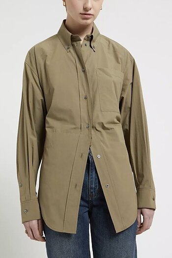 OttodÁme - Cotton Poplin Shirt Selva