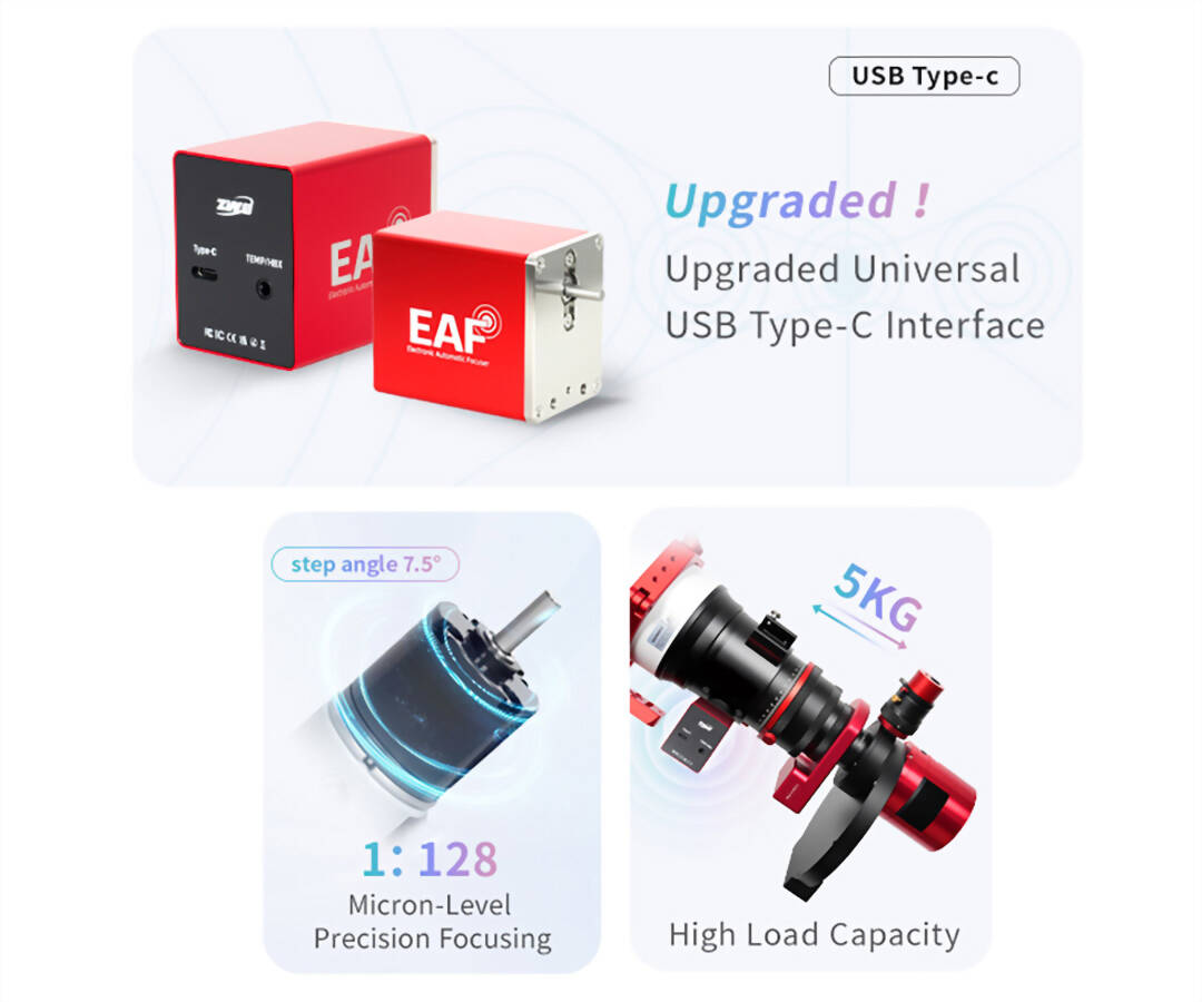 ZWO EAF MOTORFOKUSERARE - NY UPPGRADERAD VERSION - 5
