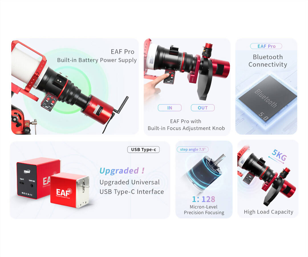 ZWO EAF MOTORFOKUSERARE - NY UPPGRADERAD VERSION - 8