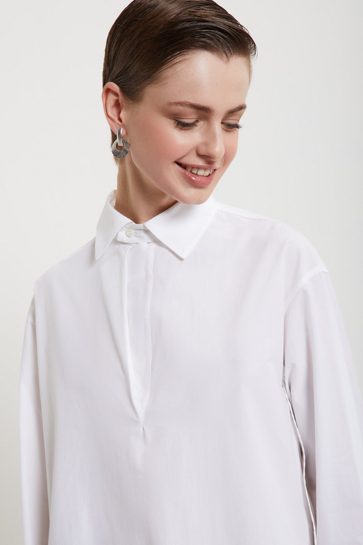 OttodÁme - Cotton Poplin Shirt White - 4