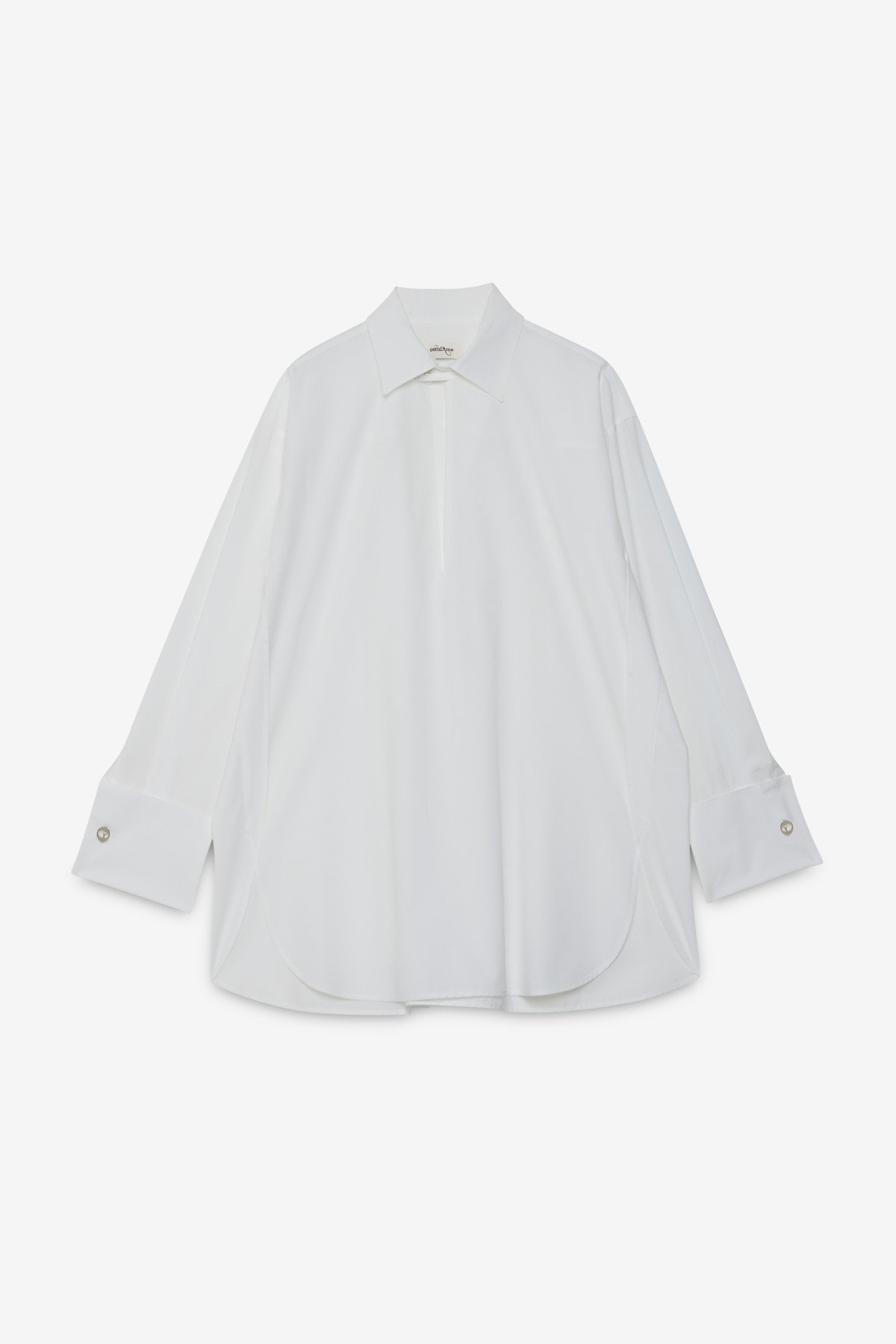 OttodÁme - Cotton Poplin Shirt White - 5