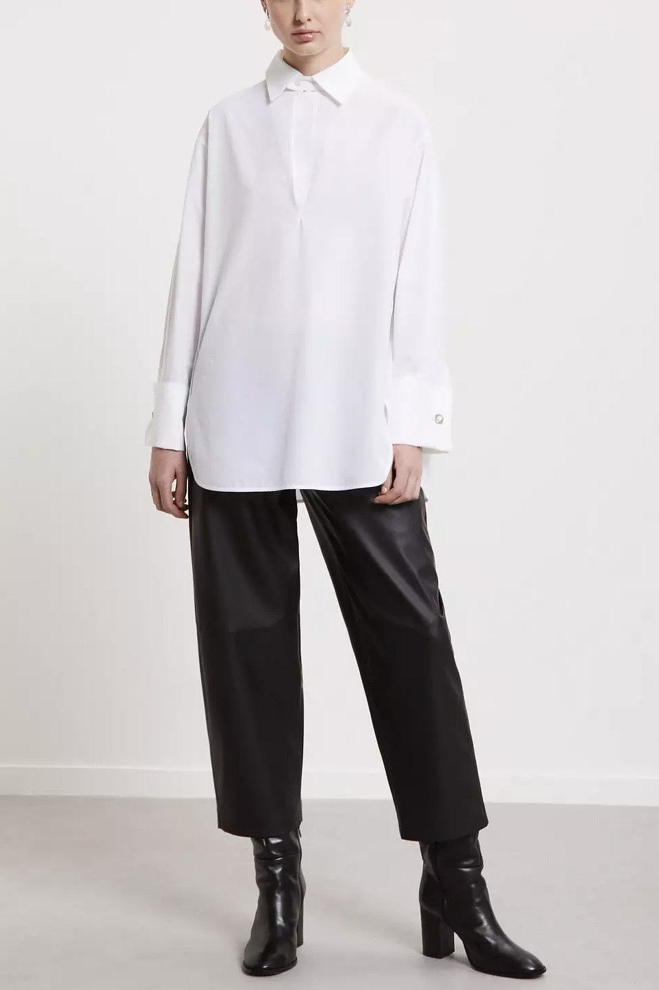 OttodÁme - Cotton Poplin Shirt White - 3