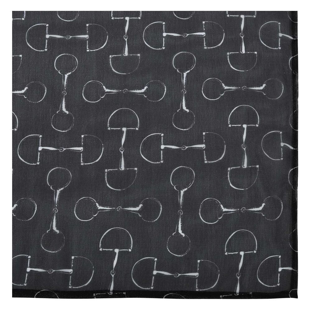 Scarf AWST Intl Vintage Snaffle Bits Black - 2