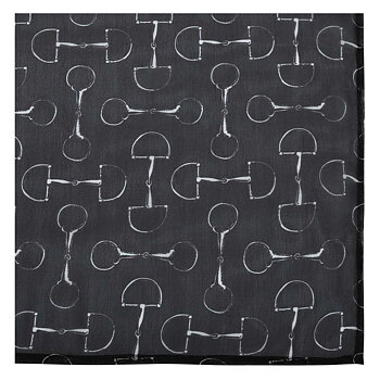 Scarf AWST Intl Vintage Snaffle Bits Black
