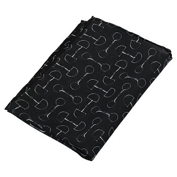 Scarf AWST Intl Vintage Snaffle Bits Black