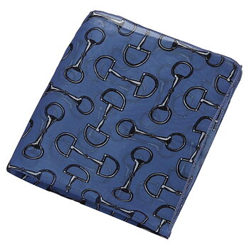 Scarf AWST Intl Vintage Snaffle Bits Blue