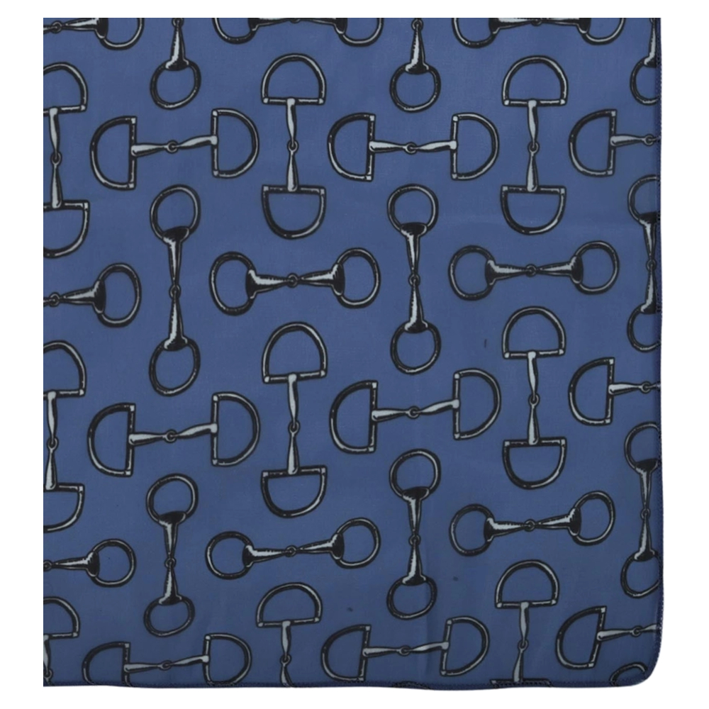 Scarf AWST Intl Vintage Snaffle Bits Blue - 2