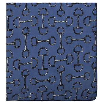 Scarf AWST Intl Vintage Snaffle Bits Blue