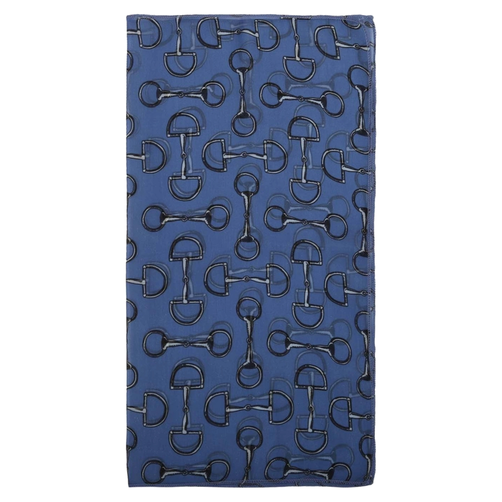 Scarf AWST Intl Vintage Snaffle Bits Blue - 3