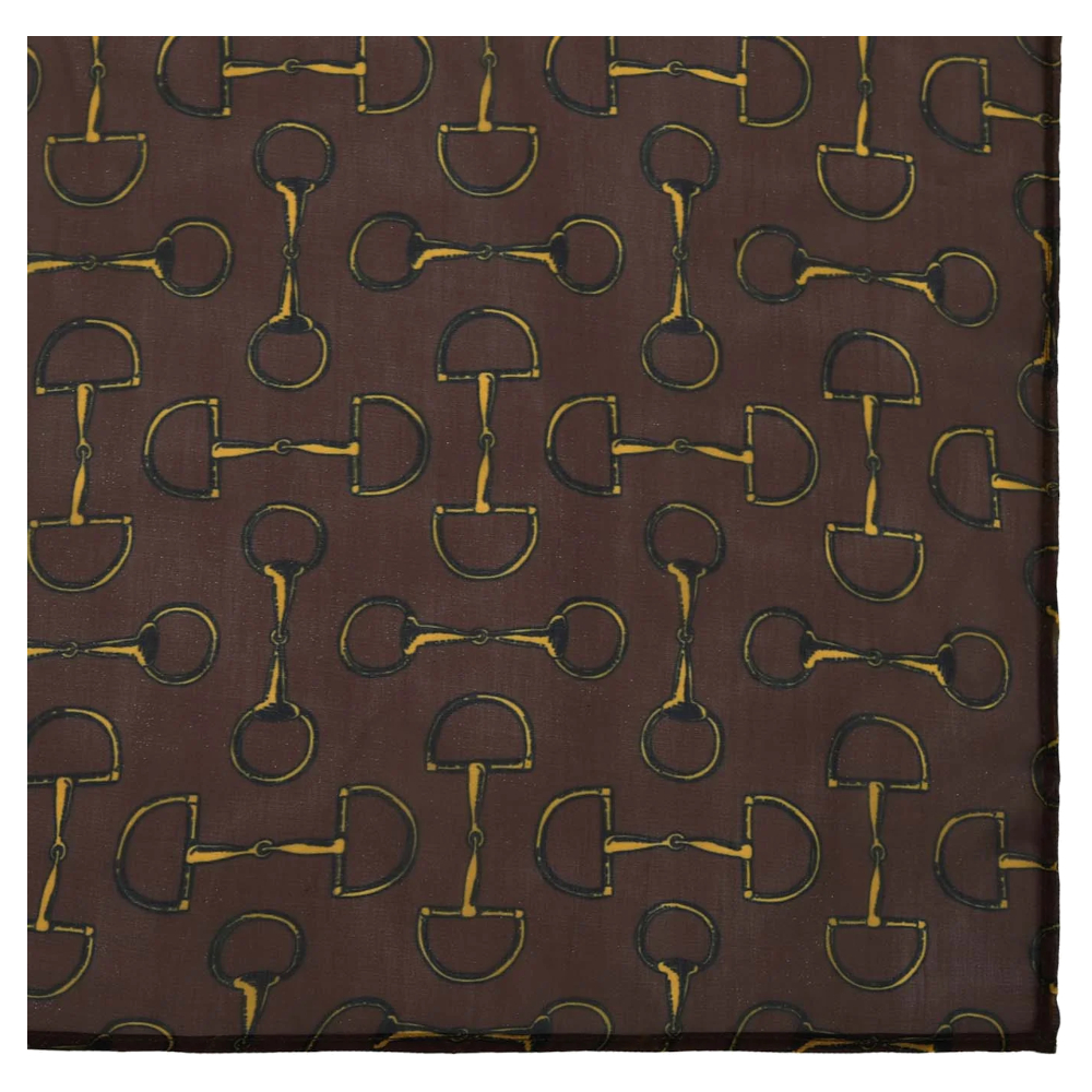 Scarf AWST Intl Vintage Snaffle Bits Brown - 2