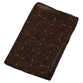 Scarf AWST Intl Vintage Snaffle Bits Brown